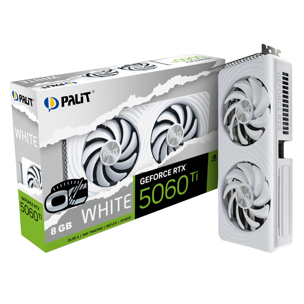 Palit RTX 5060 Ti White OC 8GB Grafikkarte weiß
