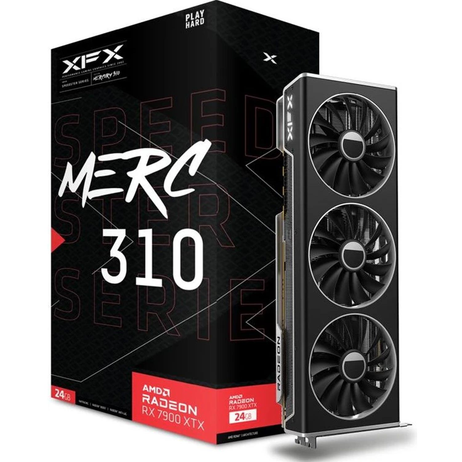 XFX Speedster MERC310 RX 7900XTX Black Gaming Grafikkarte 24GB