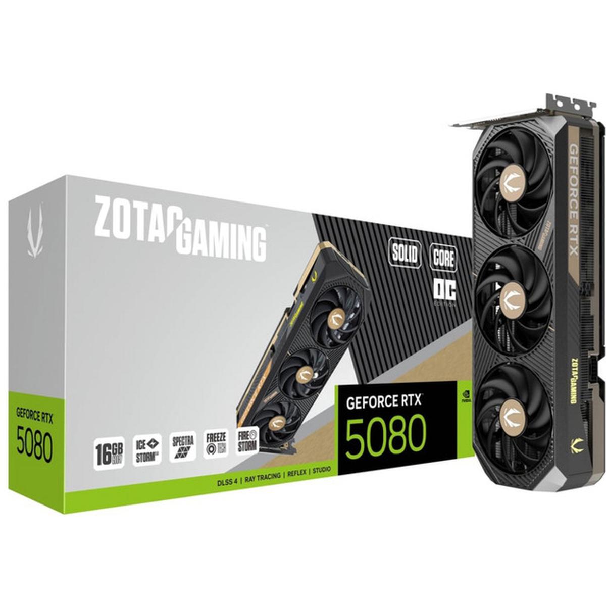 ZOTAC GAMING GeForce RTX 5080 Solid Core OC 16GB Grafikkarte