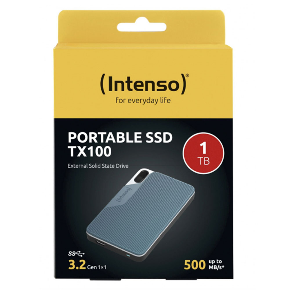 Intenso TX100 Externe SSD 1TB grau/blau
