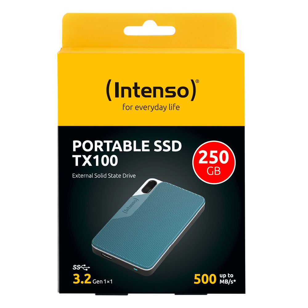 Intenso TX100 Externe SSD 250GB grau/blau