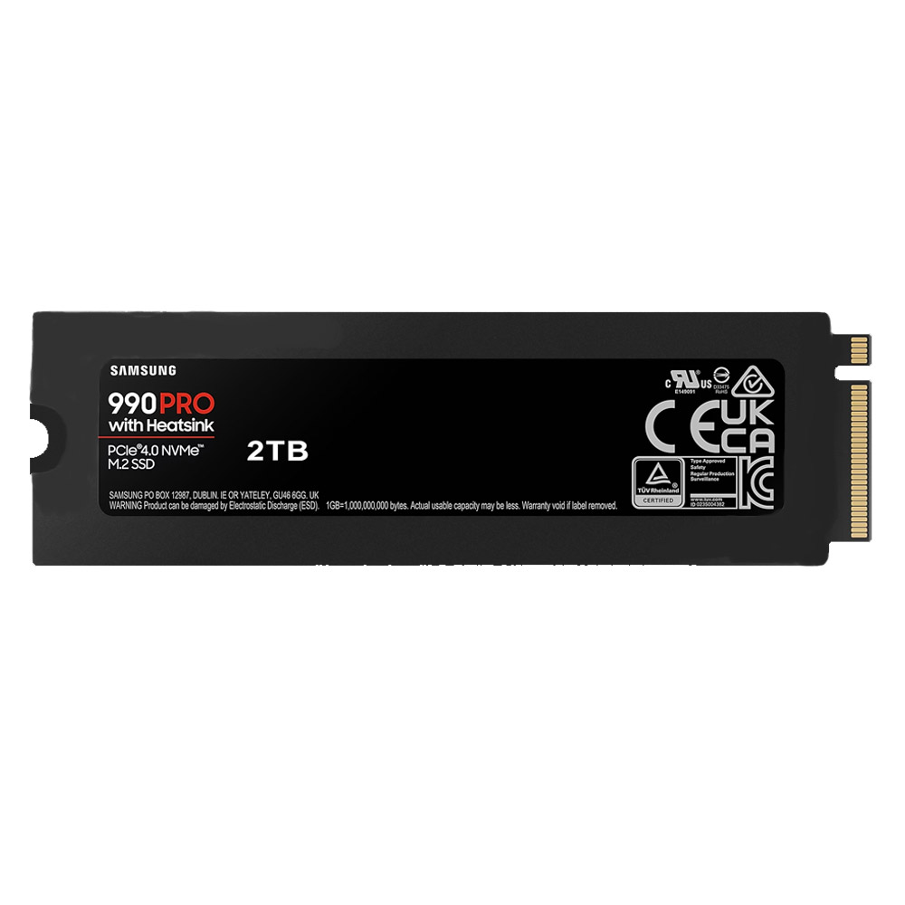 Samsung 990 PRO MZ-V9P2T0CW M.2 2280 PCIe 4.0 x4 NVMe interne SSD 2 TB