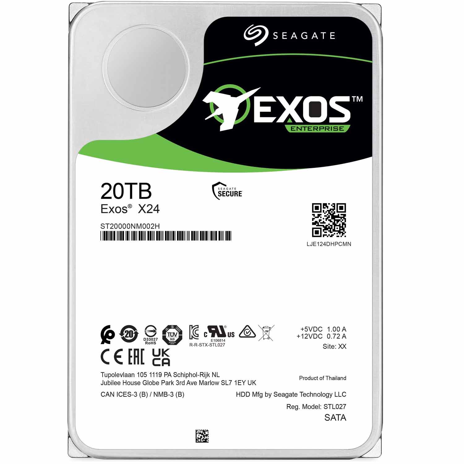Seagate Exos X24 SATA Festplatte 20TB