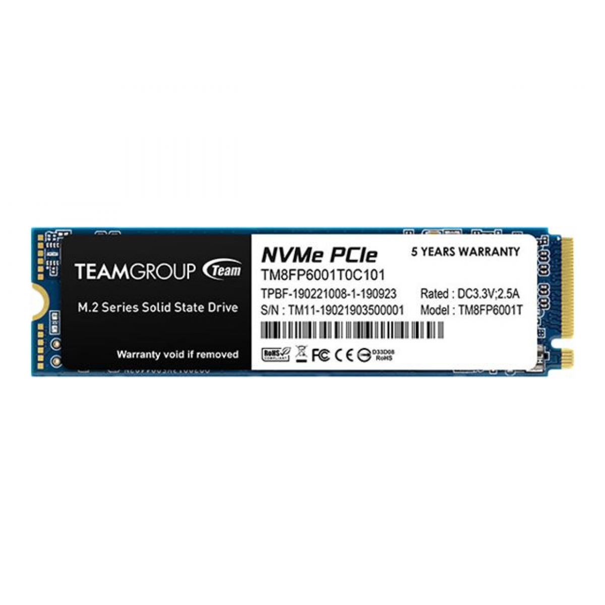 Team Group MP33 NVMe SSD 1TB Festplatte