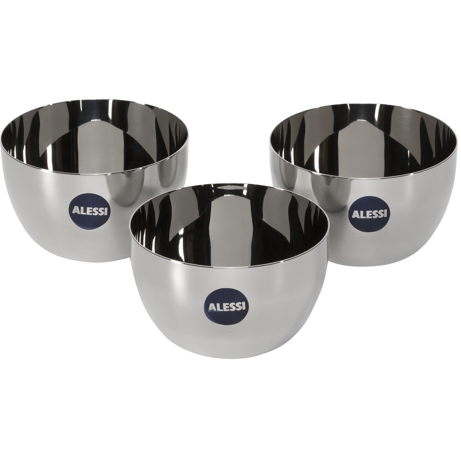 Alessi Mami 3-teiliges Schalenset chrom