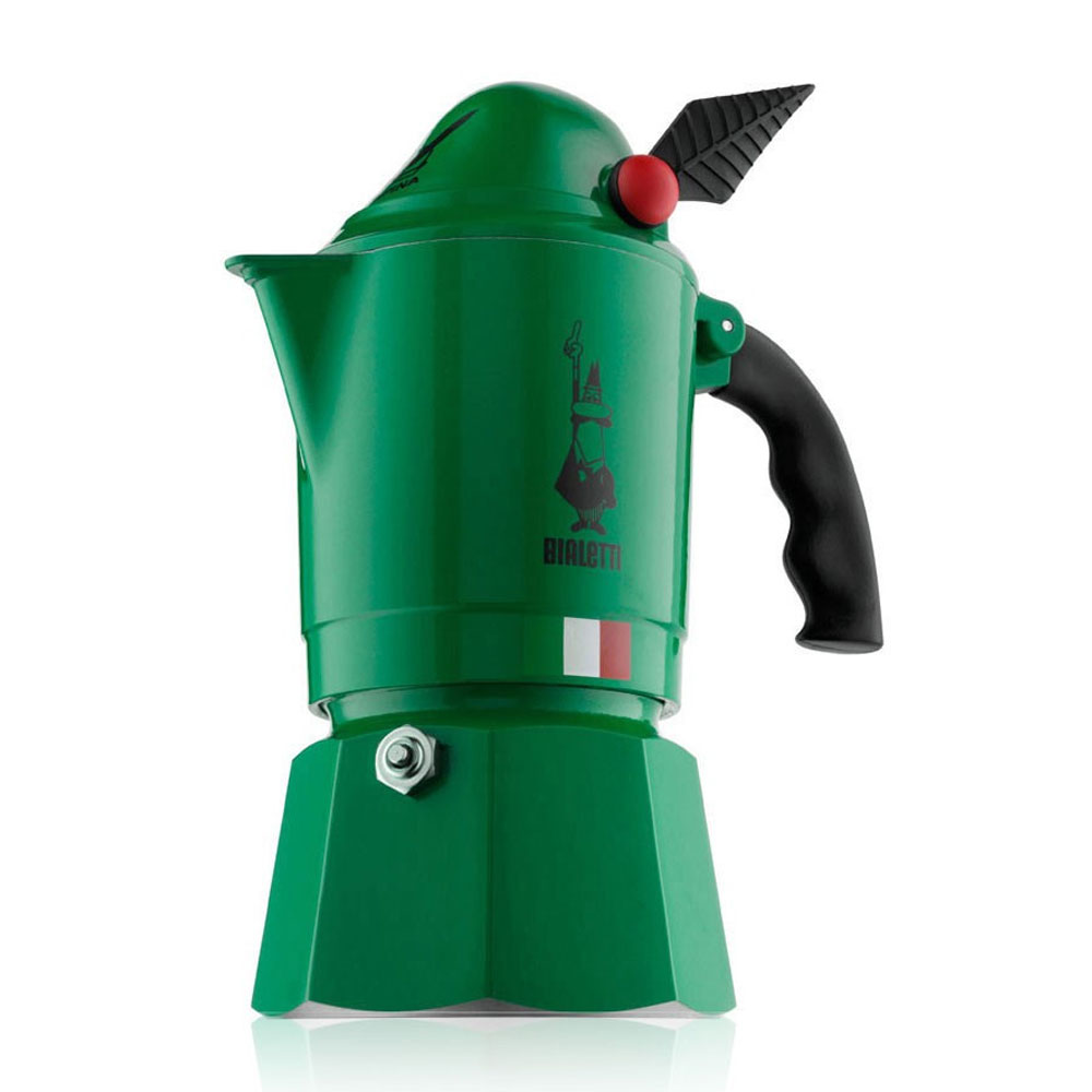 Bialetti Alpina 3 Tassen Espressokanne grün