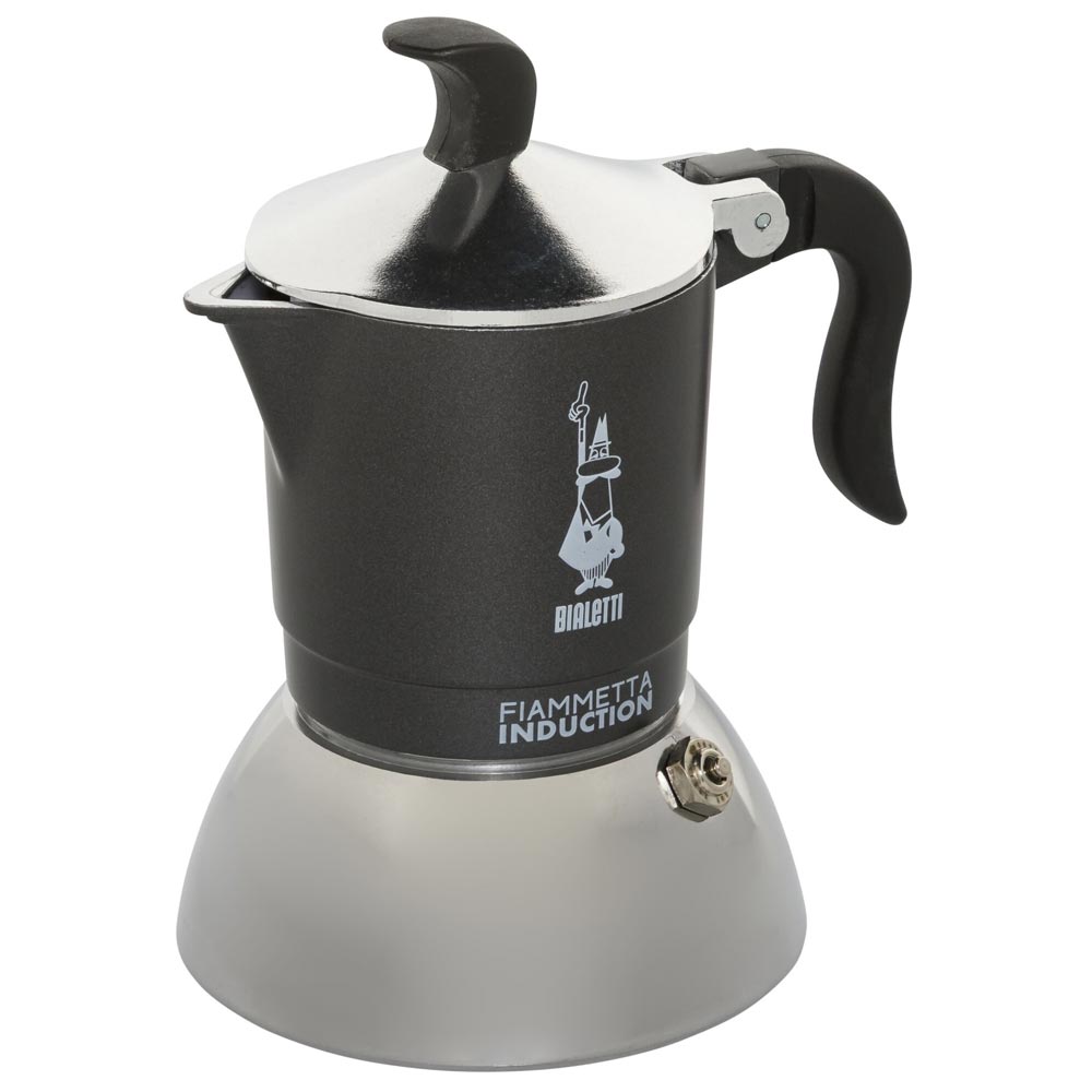 Bialetti Fiammetta Induktions-Kaffeemaschine 2 Tassen grau