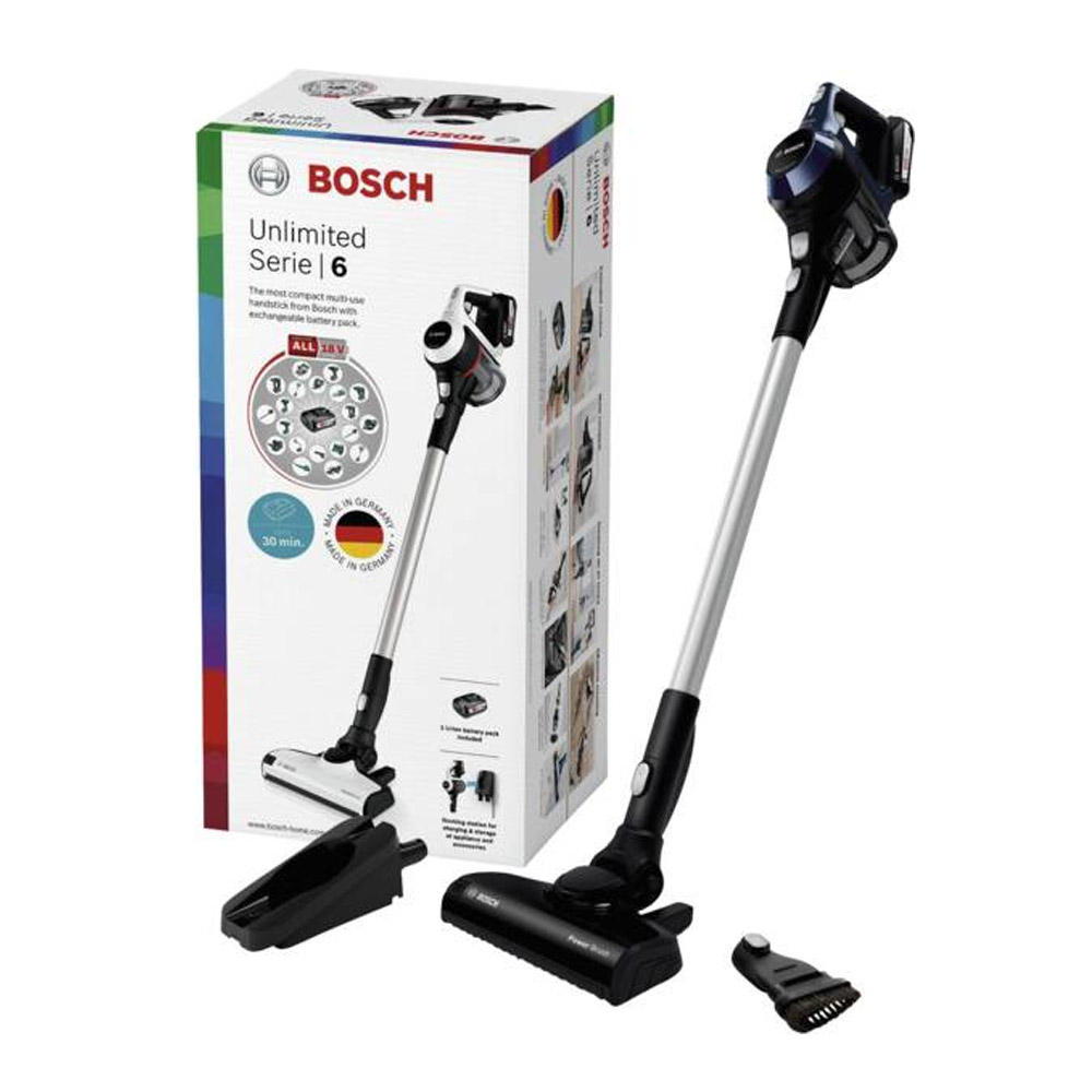 Bosch Unlimited Serie 6 BBS611PCK Akku-Staubsauger blau