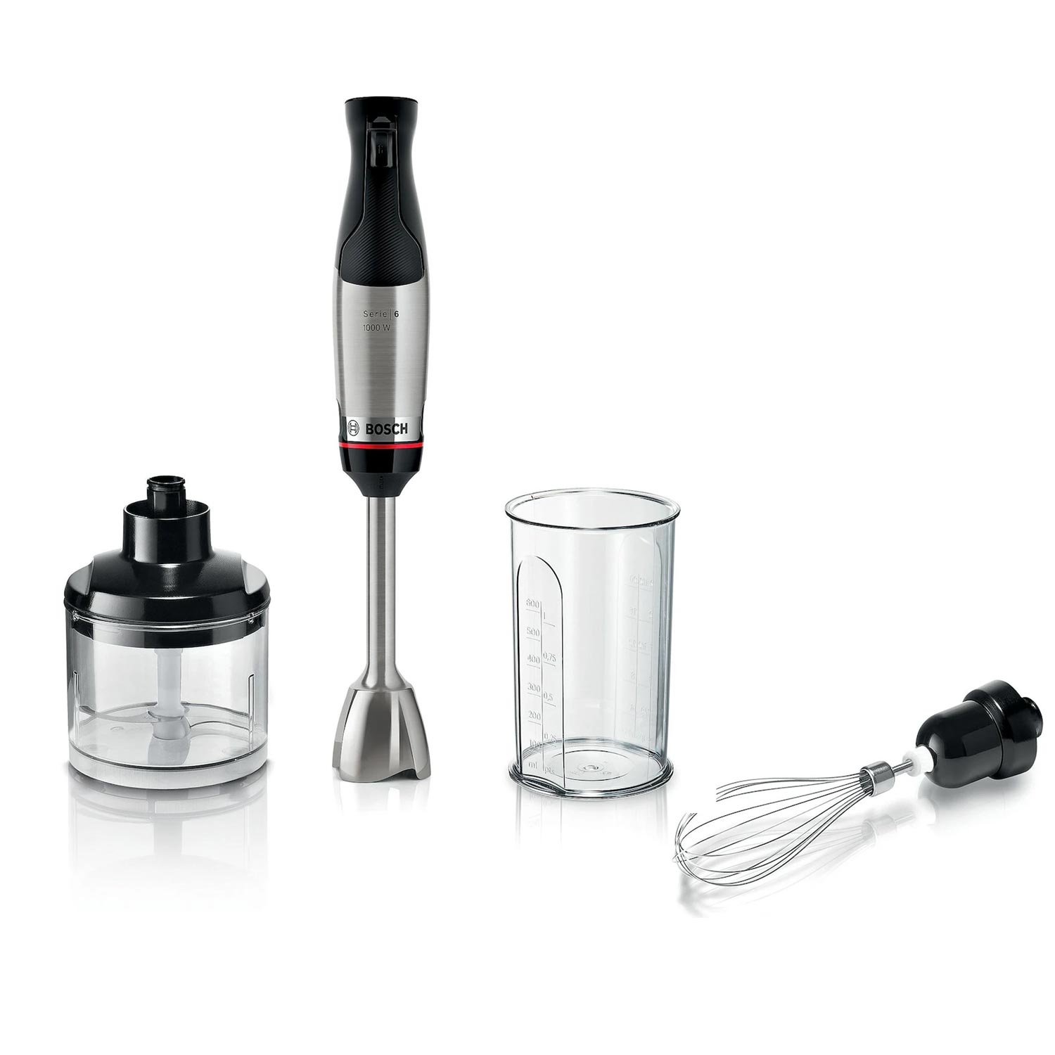 Bosch ErgoMaster Serie 6 MSM6M622 Stabmixer edelstahl