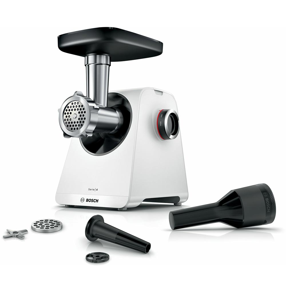 Bosch Serie 4 MFWS420W Fleischwolf weiß/schwarz
