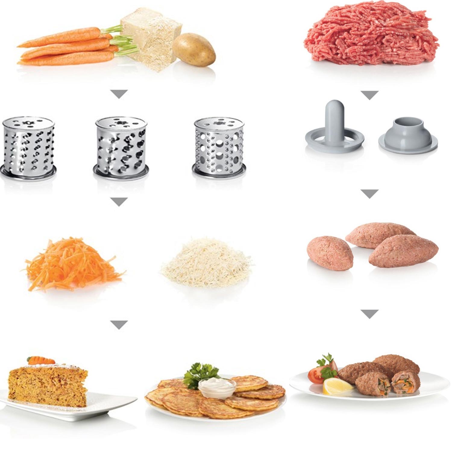 Bosch ProPower MFW68660 Fleischwolf silber/schwarz