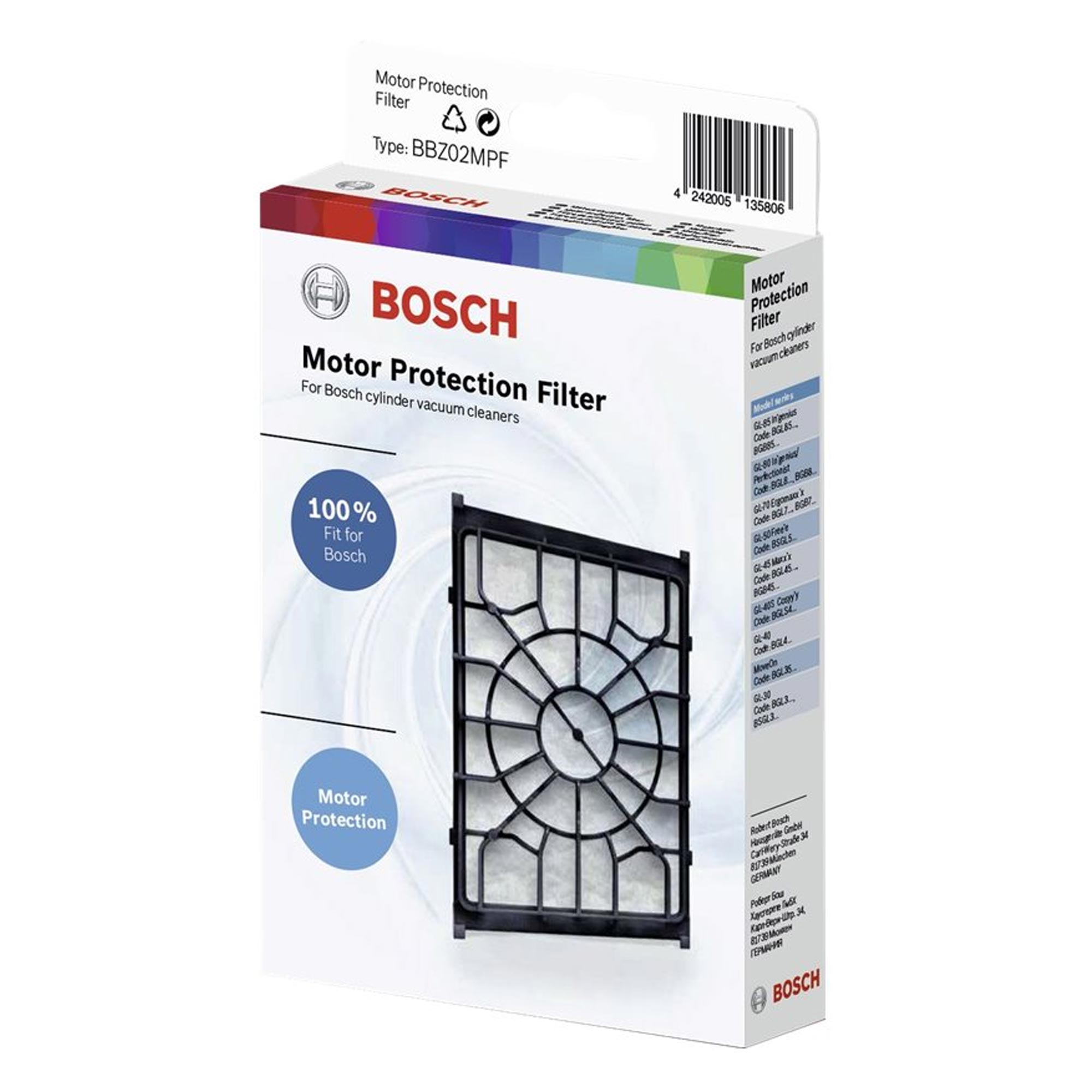 Bosch BBZ02MPF Motorschutzfilter für Staubsauger weiß
