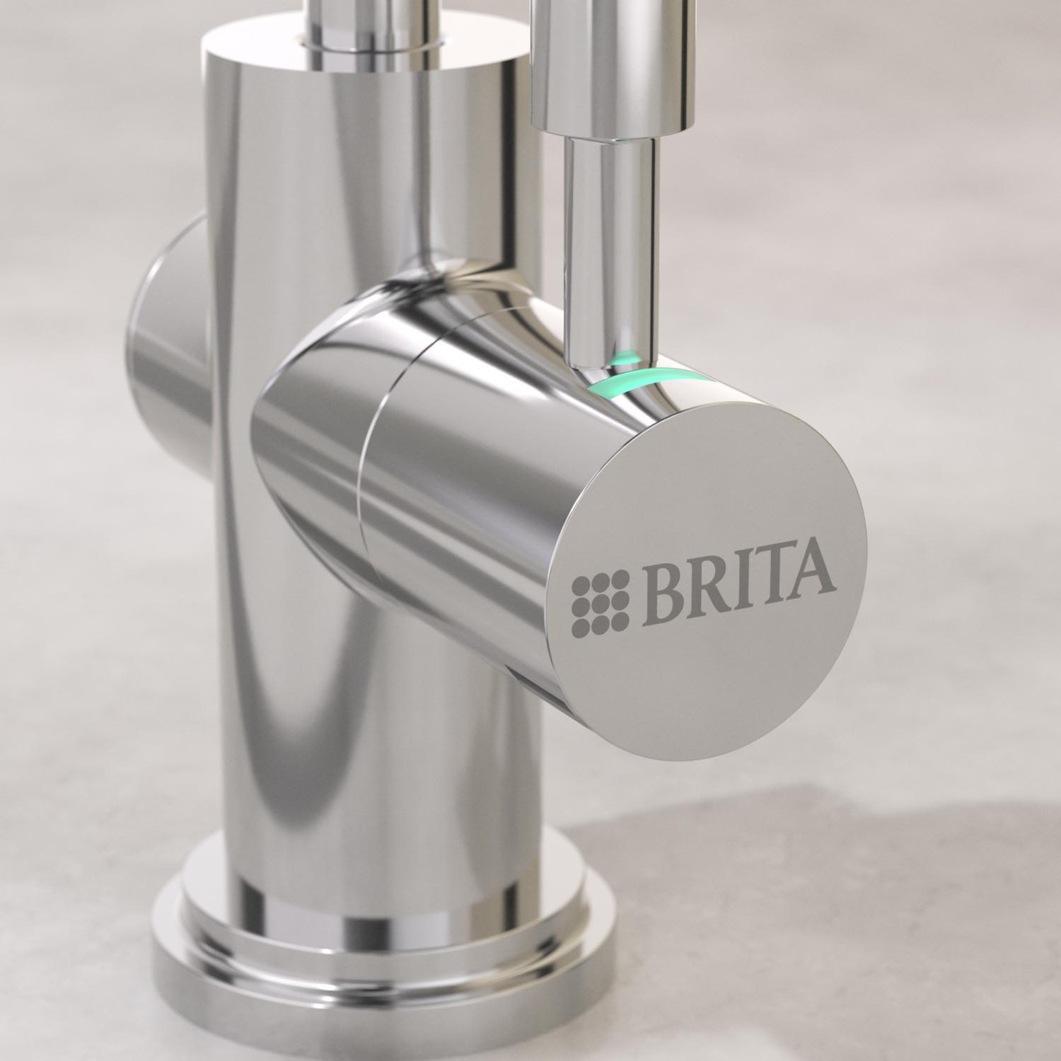 Brita Wasserhahn mypure P1 Küchenarmatur mit Wasserfiltration chrom glänzend