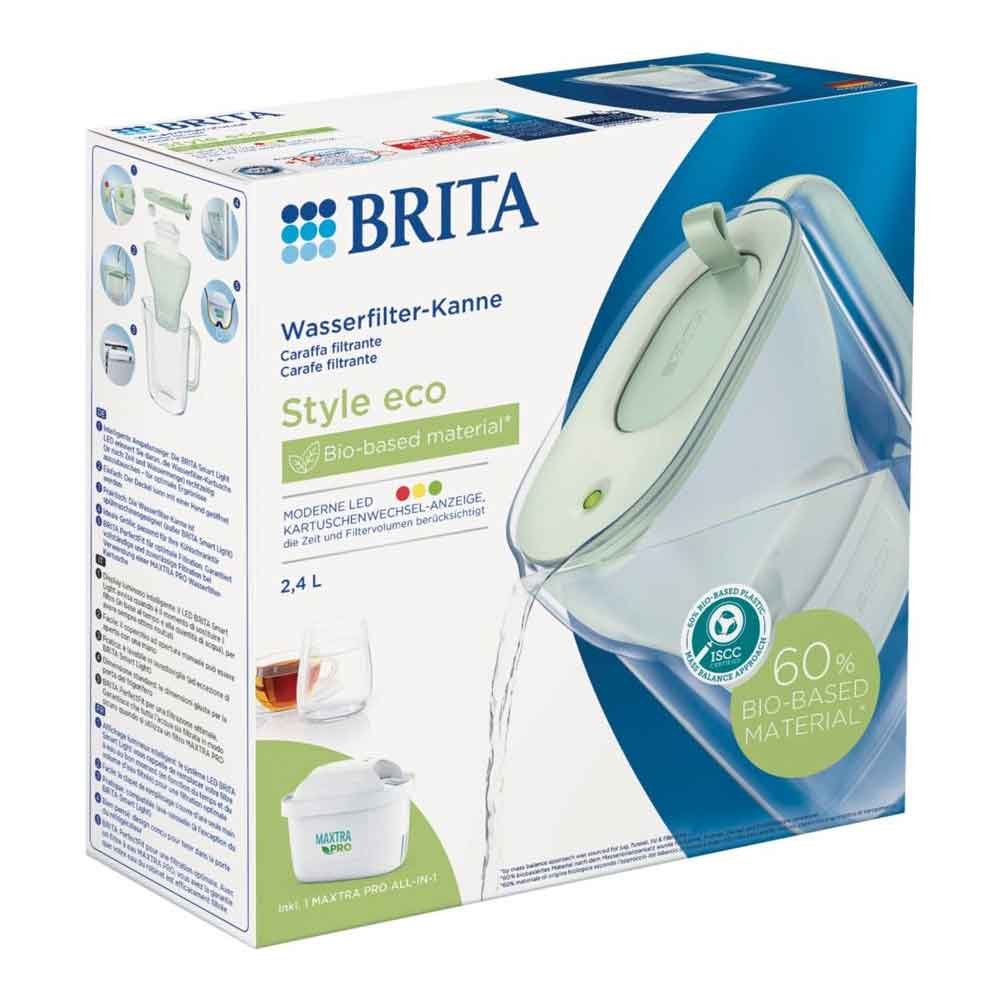 Brita Style eco inkl. 1 MAXTRA PRO All-in-1 Wasserfilter hellgrün
