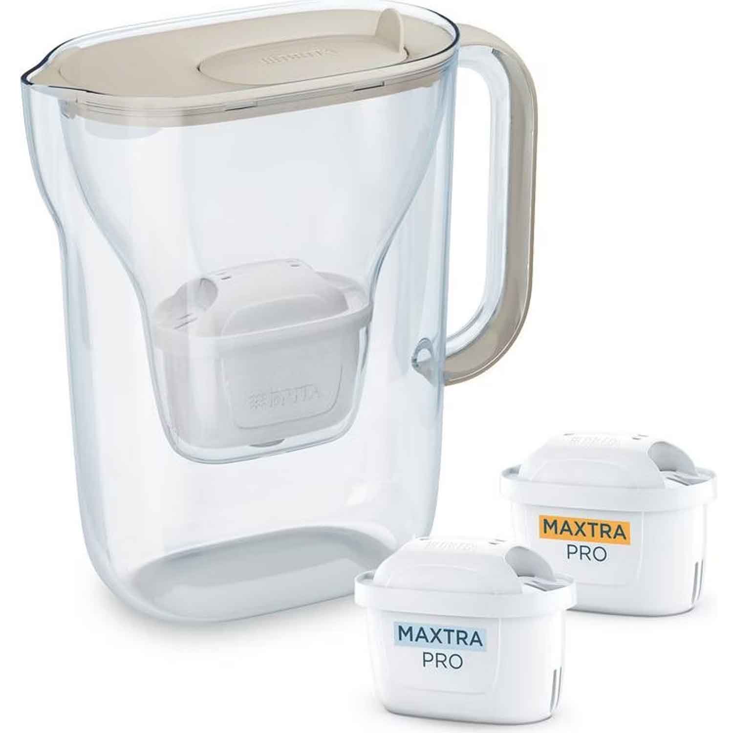 Brita Style Essential Wasserfilter sand inkl. 1 All-in-1 und 1x Extra Kalk