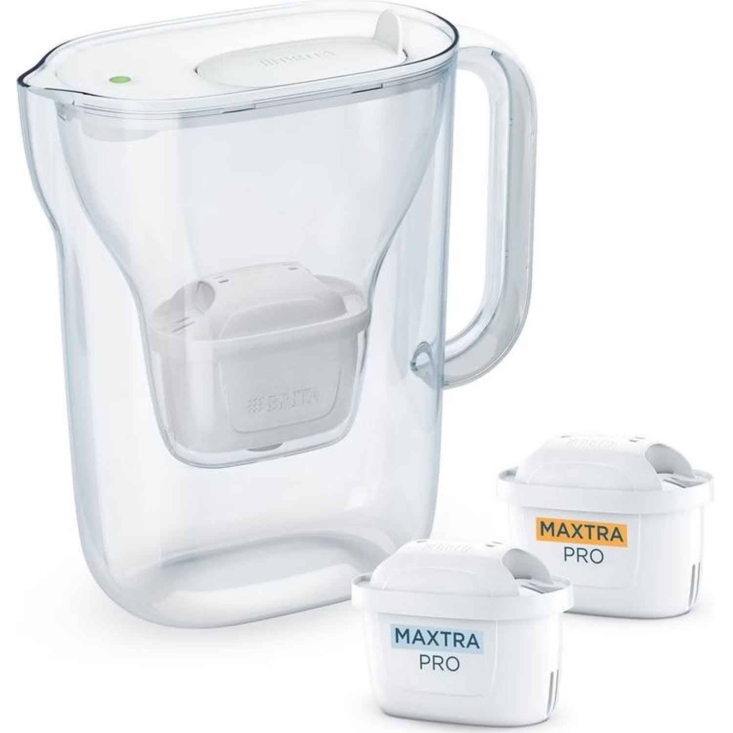 Brita Style Essential Wasserfilter weiß inkl. 1 All-in-1 und 1x Extra Kalk