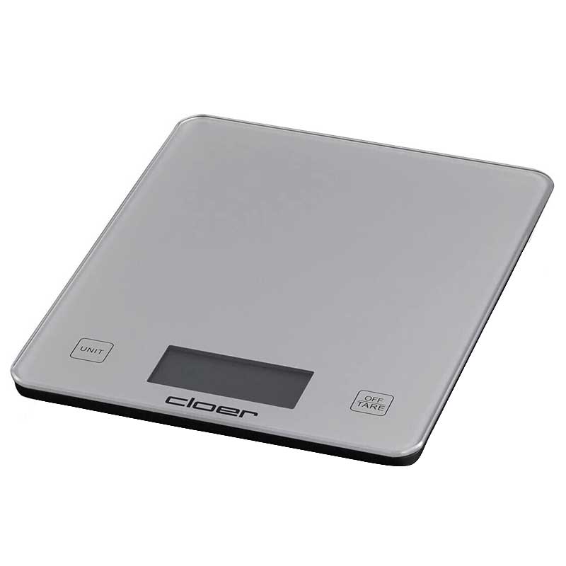 Cloer 6878 Digitale Küchenwaage silber