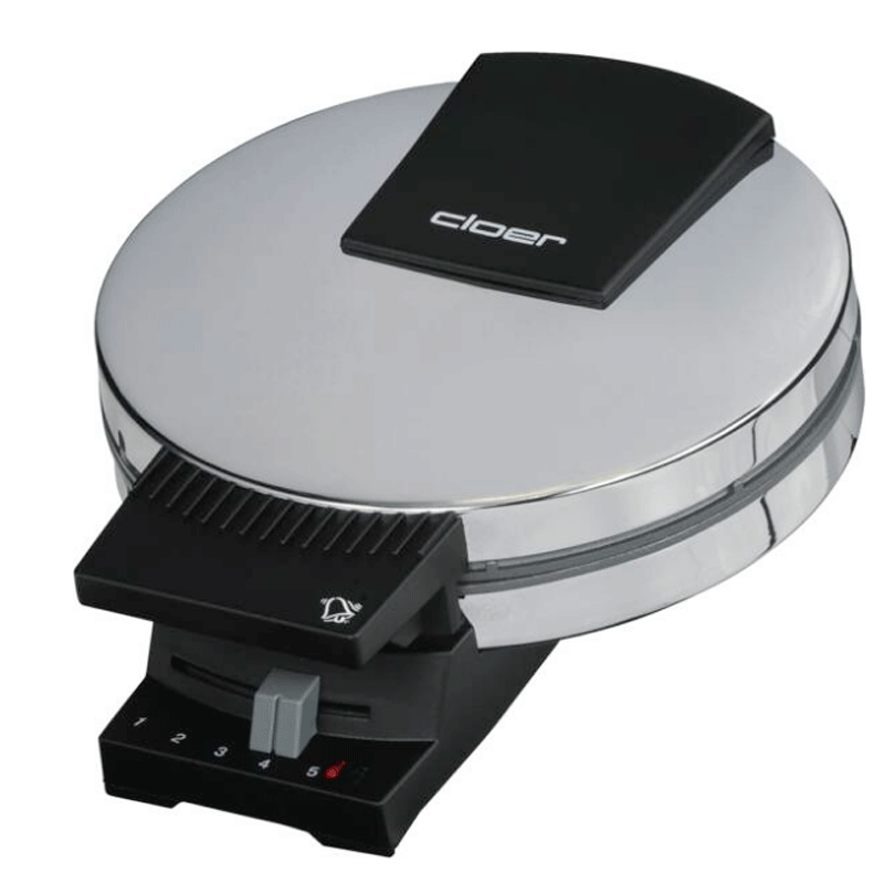 Cloer 185 Waffeleisen für eine Herzwaffel chrom