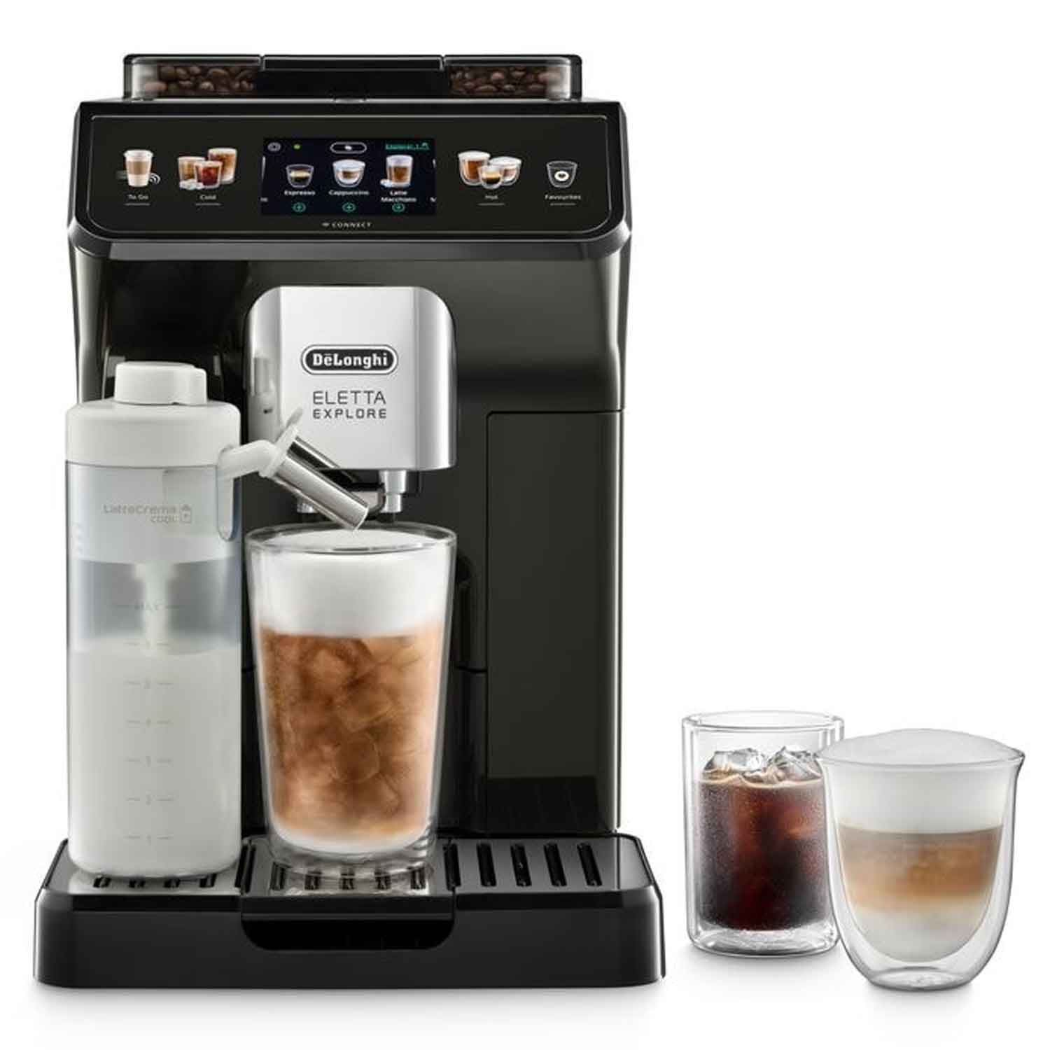 DeLonghi Eletta Explore Cold Brew ECAM450.65.G Kaffeevollautomat grau