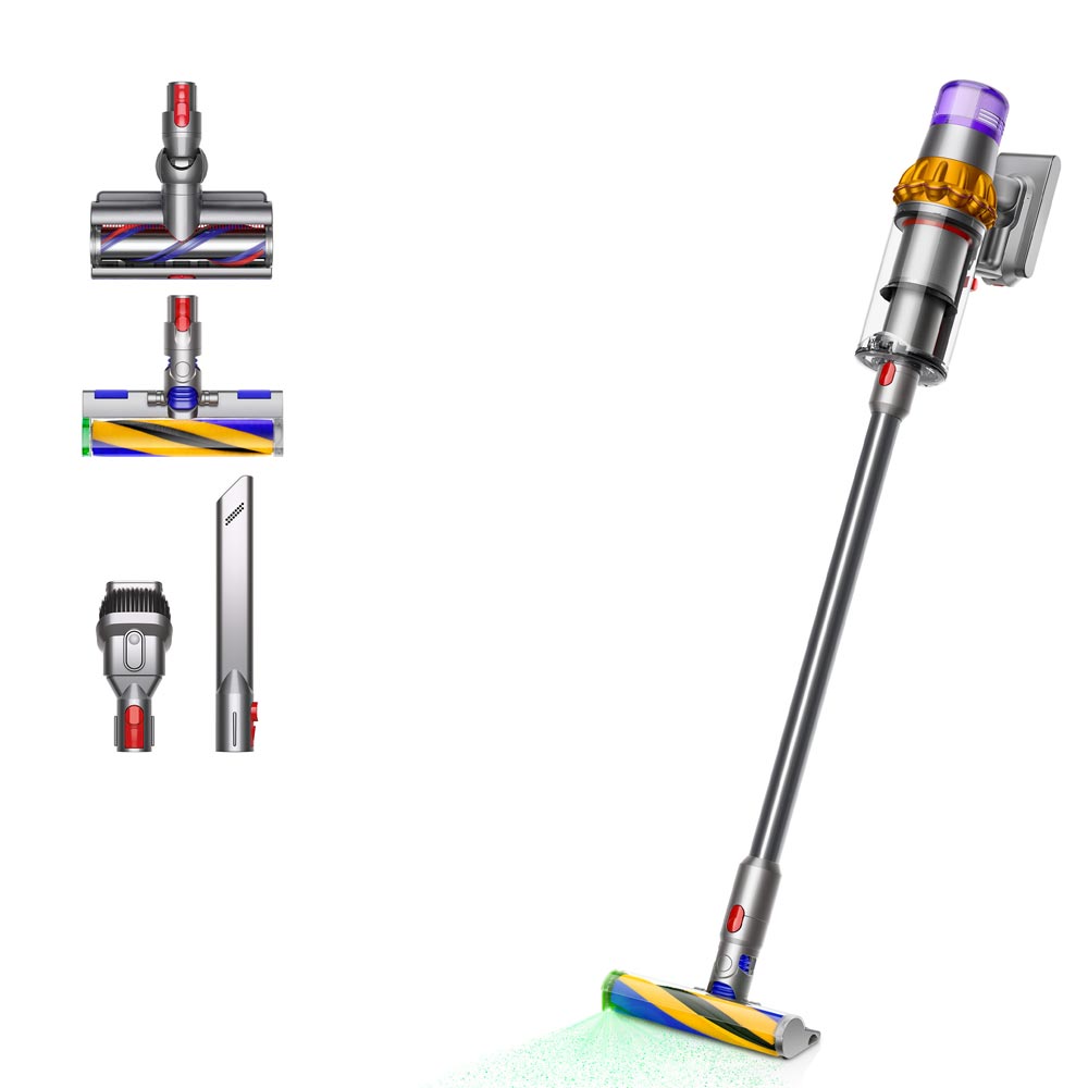 Dyson V15 Detect Absolute Akku-Staubsauger (2023) nickel/gelb