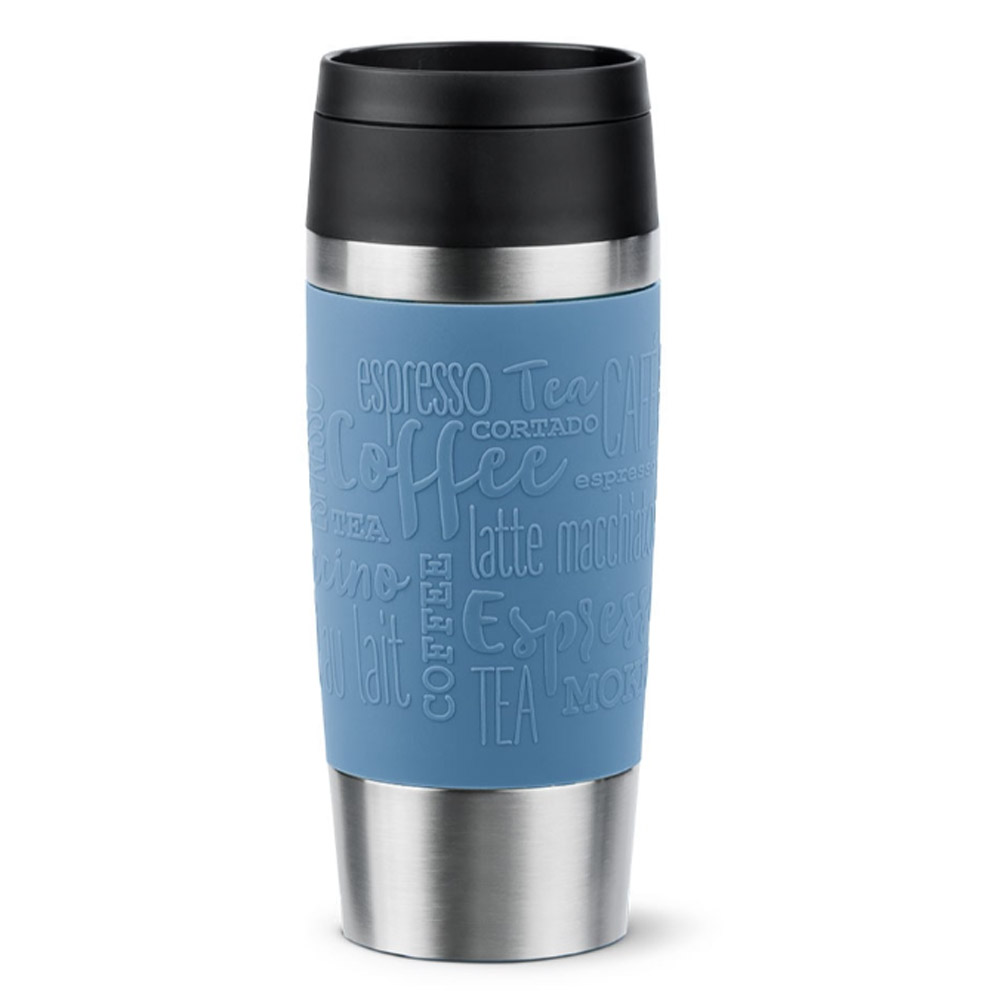 Emsa N20211 Travel Mug Classic Isolierbecher 0,36 Liter aquablau