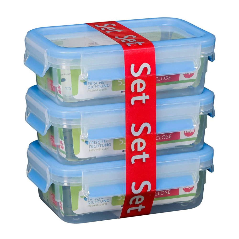 Emsa Frischhaltedose Clip & Close 0,55 Liter 3-er Set