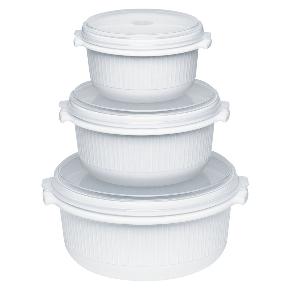 Emsa 459061200 Mikrowellentopf-Set weiß