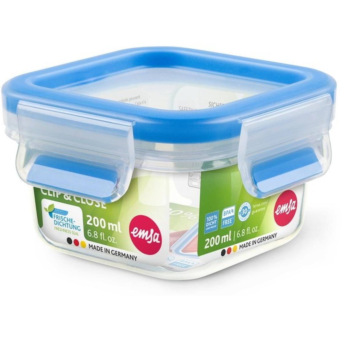 Emsa Clip & Close Frischhaltedose 0,2l transparent/blau