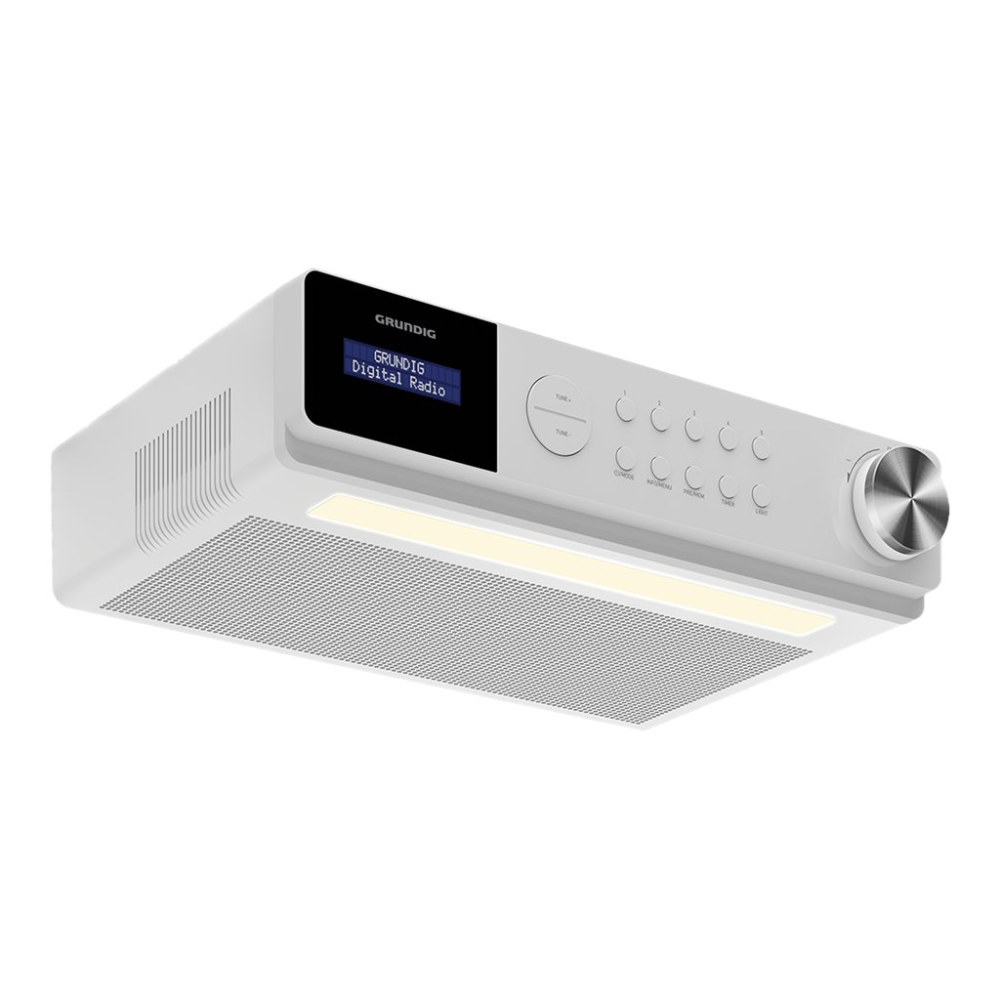 Grundig DKR 1000 BT DAB + Küchenradio mit Bluetooth und DAB + Empfang weiß
