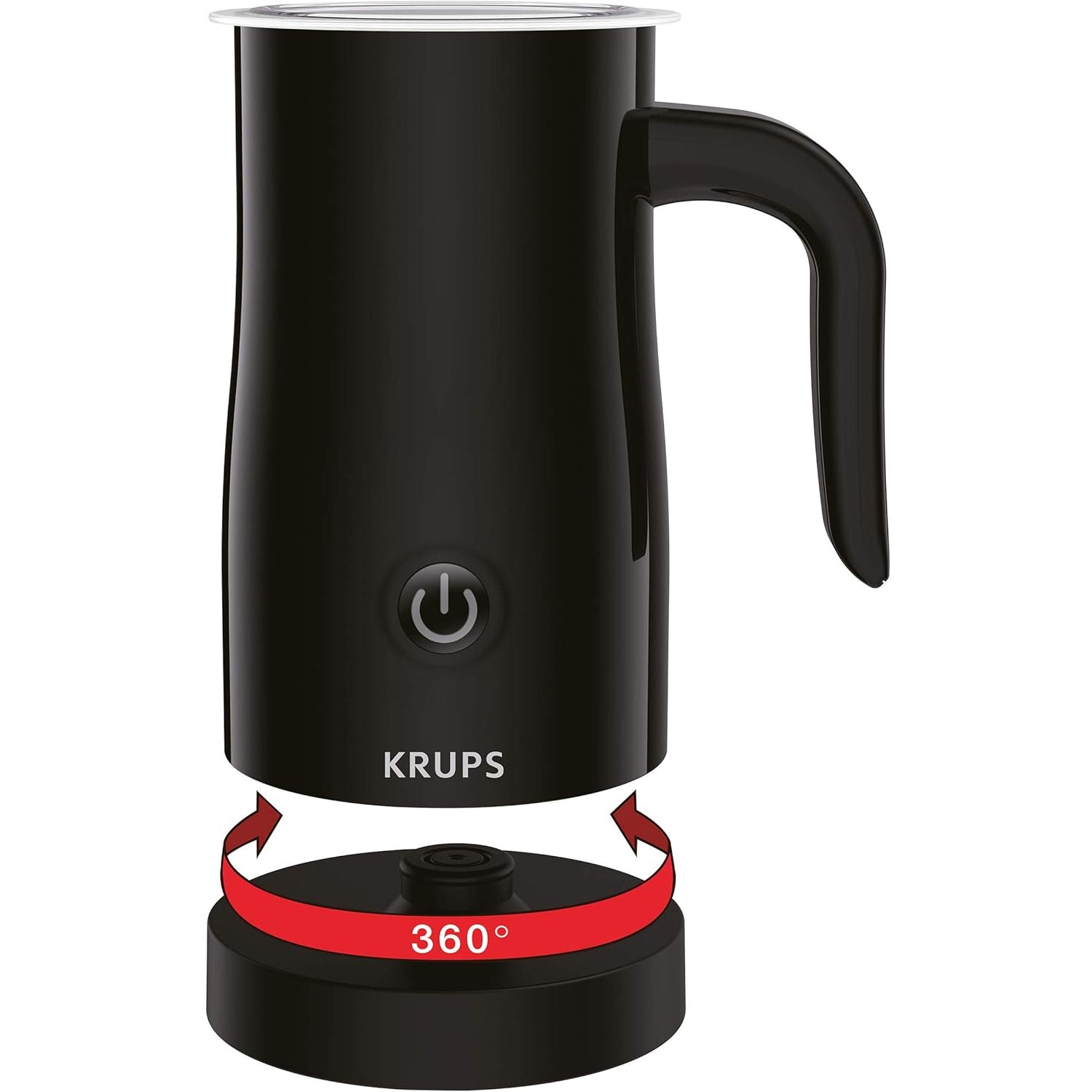 Krups XL1008 Elektrischer Milchaufschäumer schwarz