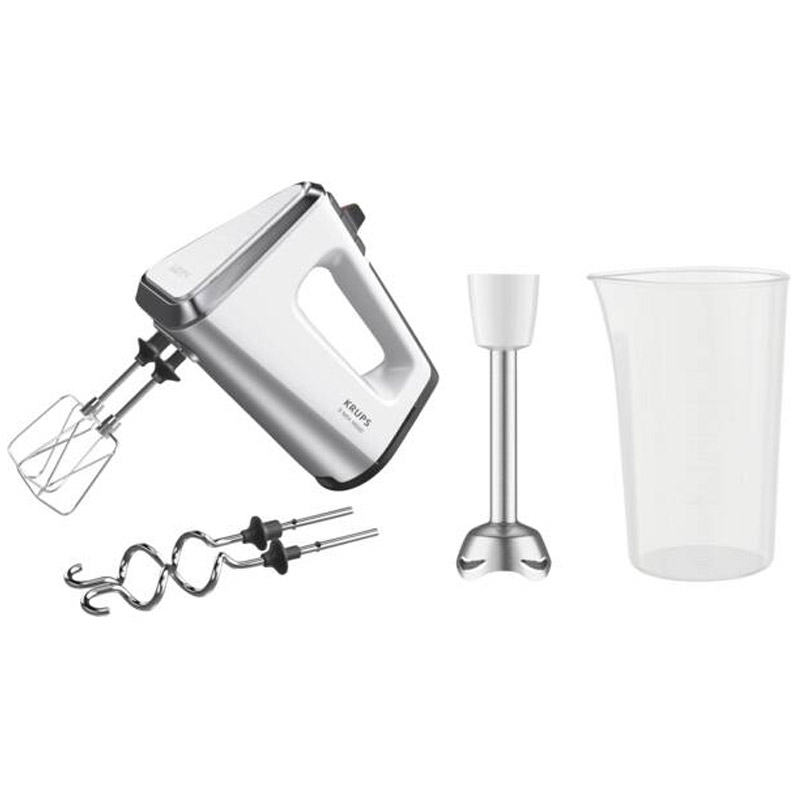 Krups GN9121 3 Mix 9000 Handmixer weiß/silber (2.Wahl)