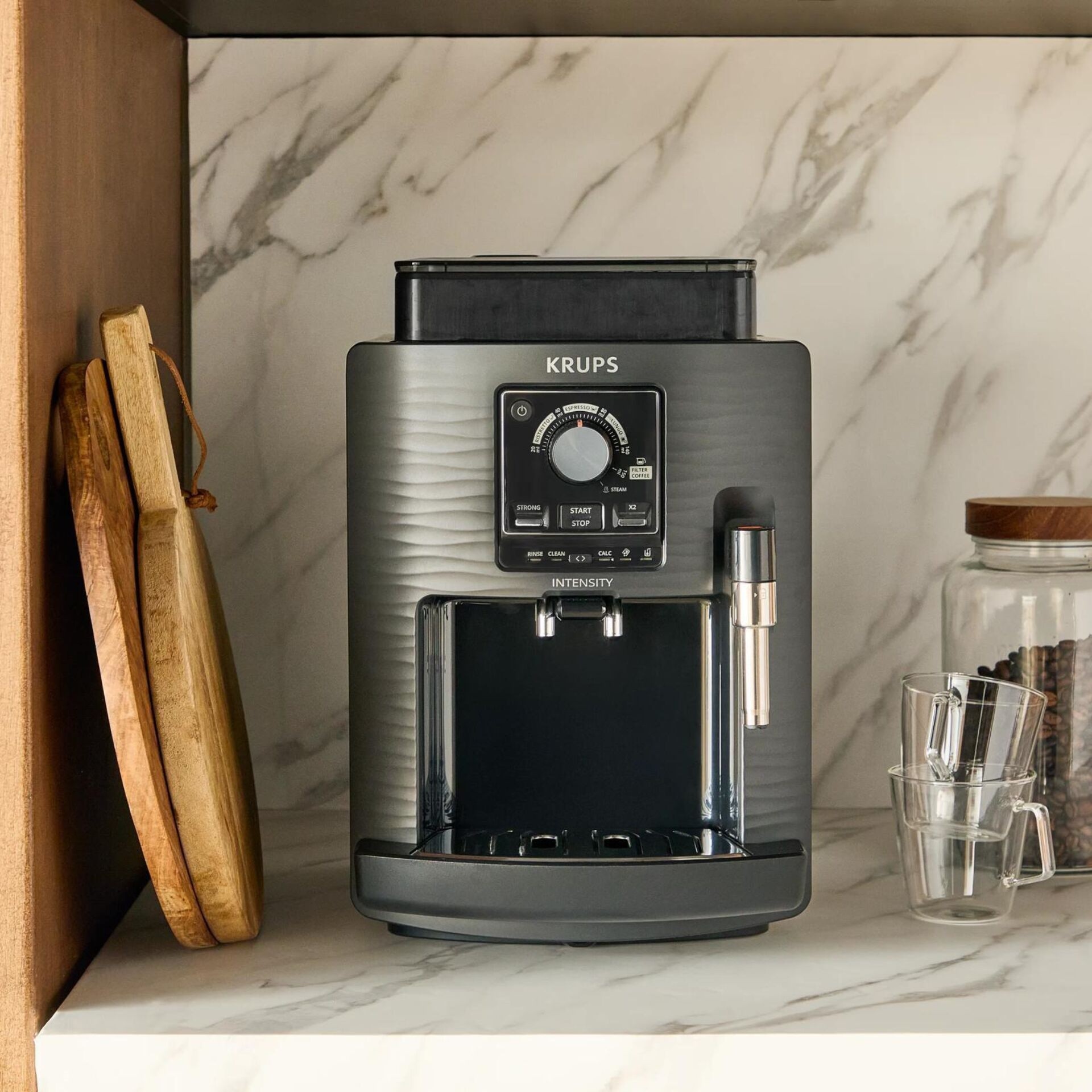 Krups Intensity EA5008 Kaffeevollautomat 2l schwarz