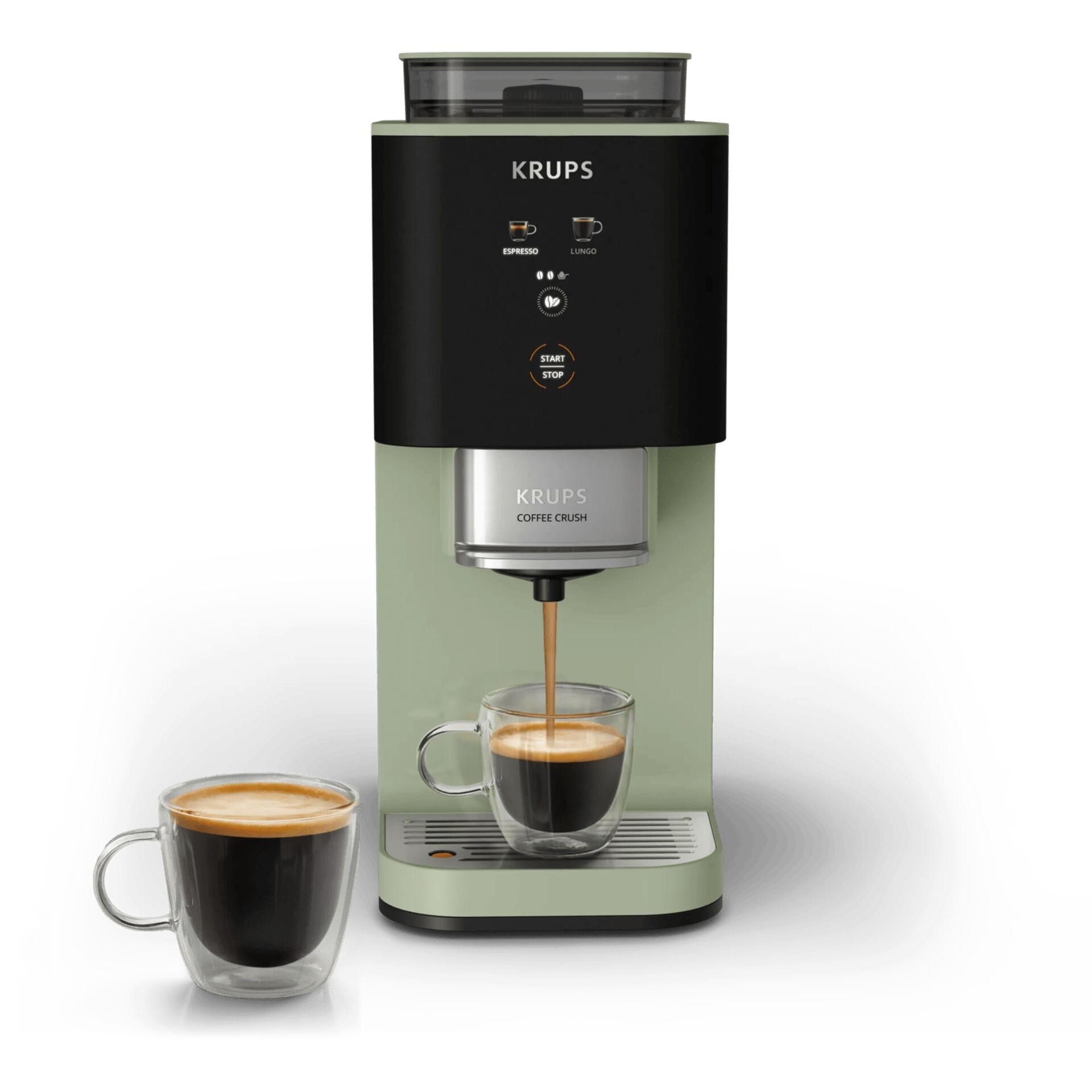 Krups Coffee Crush SA401LE0 Kaffeevollautomat 1,8l grün/schwarz