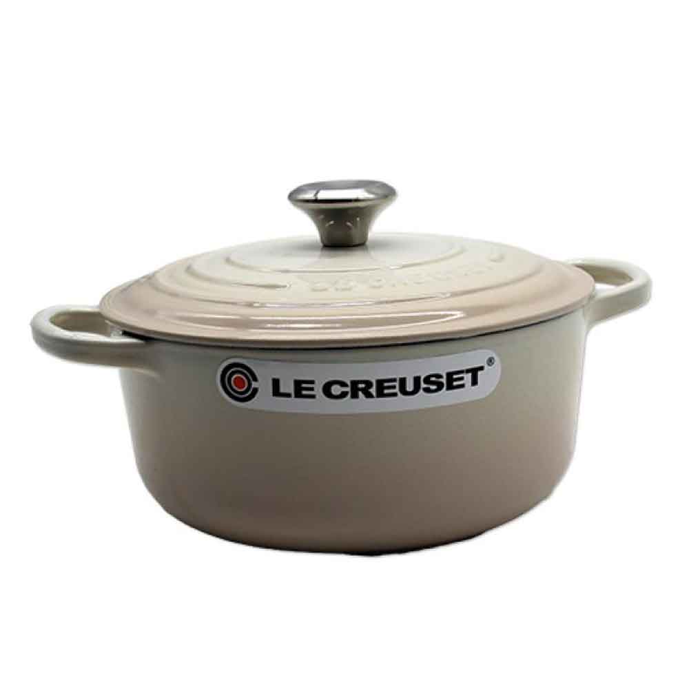 Le Creuset Bräter Signature Rund Gusseisen Meringue 20cm