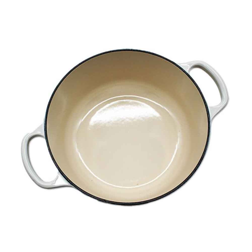Le Creuset Bräter Signature Rund Gusseisen Meringue 20cm