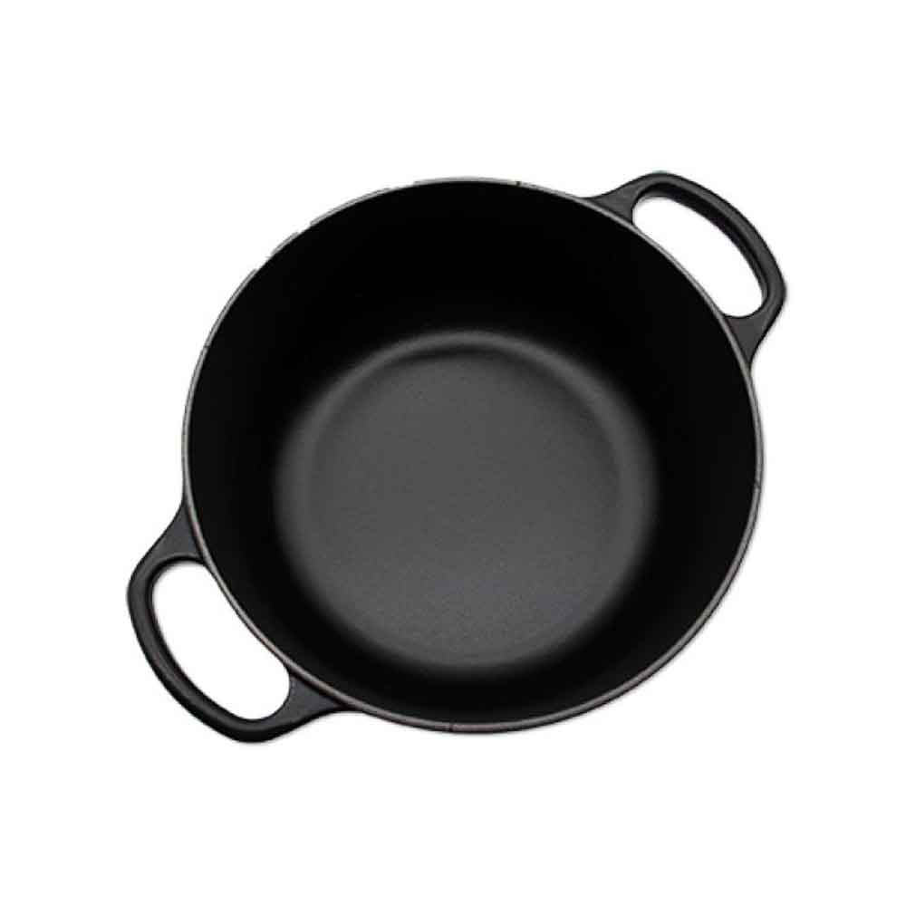 Le Creuset Signature Bräter rund 20 cm schwarz