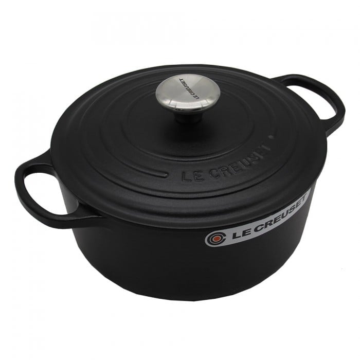 Le Creuset Signature Bräter 28 cm rund schwarz