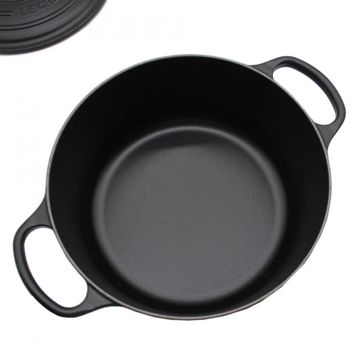 Le Creuset Signature Bräter 28 cm rund schwarz