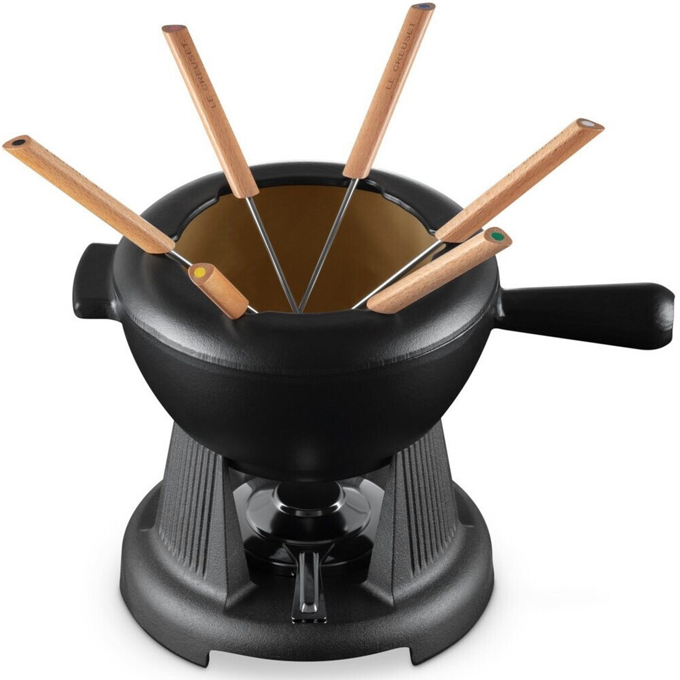 Le Creuset Käsefondue-Set Gusseisen schwarz