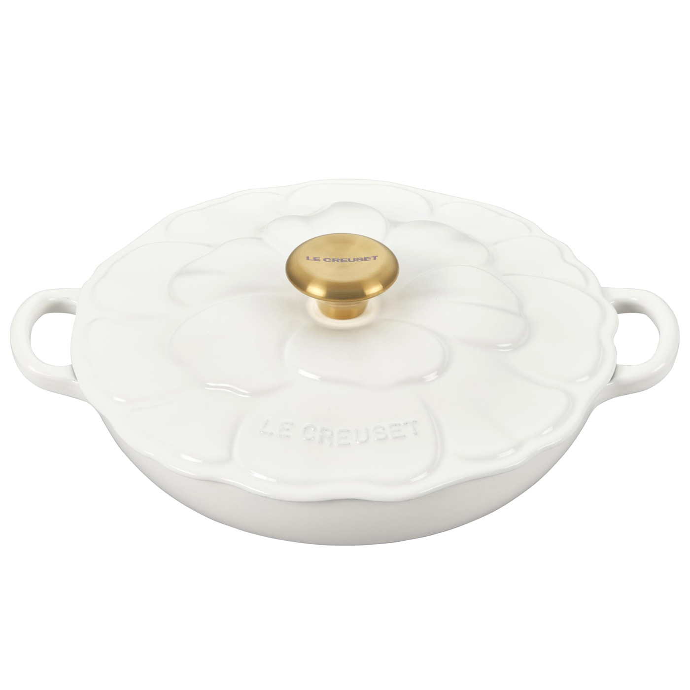 Le Creuset Signature Blütenblatt Bräter 2,25qt weiß