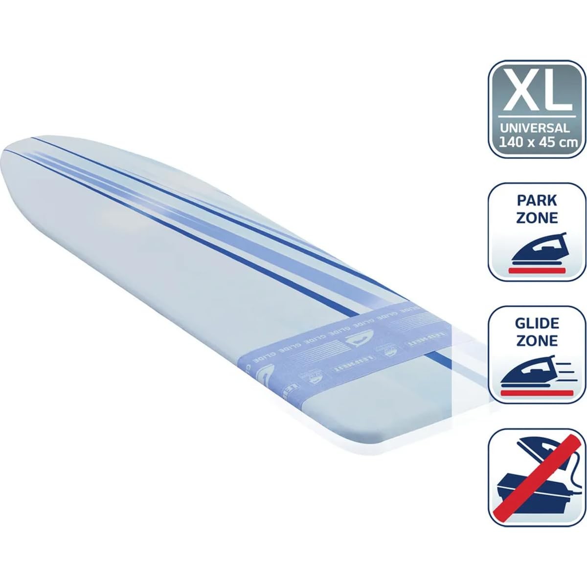 Leifheit Thermo Reflect Glide & Park Universal Bügelbrettbezug 140x45cm