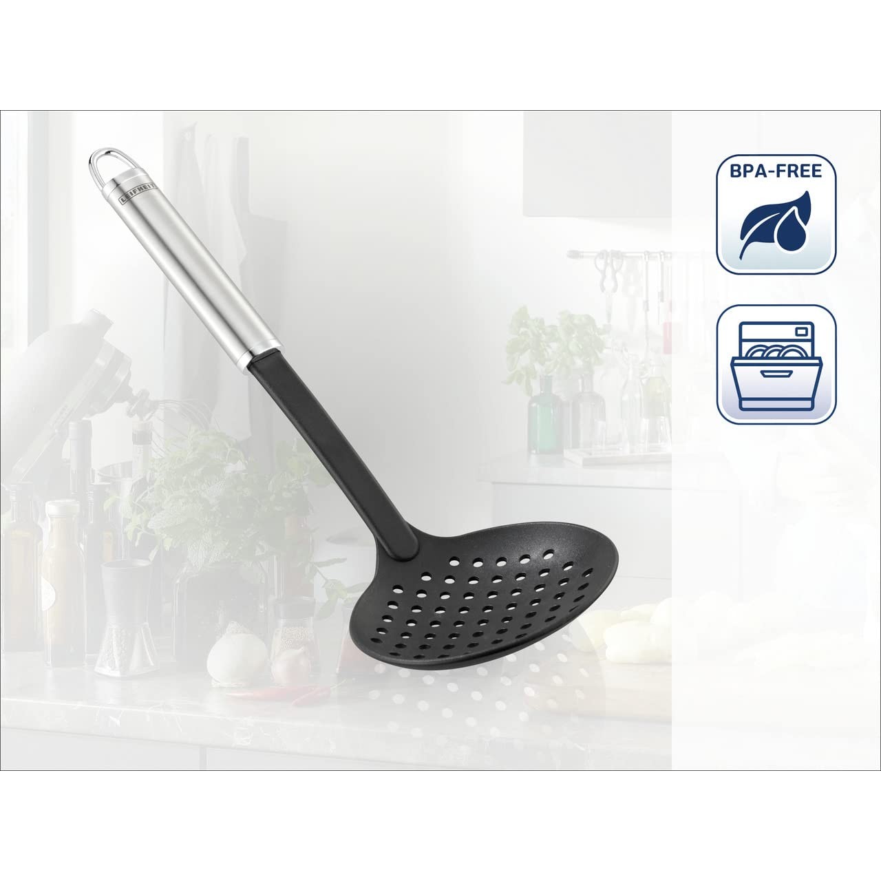 Leifheit NylonSterling Schaumlöffel 36cm silber