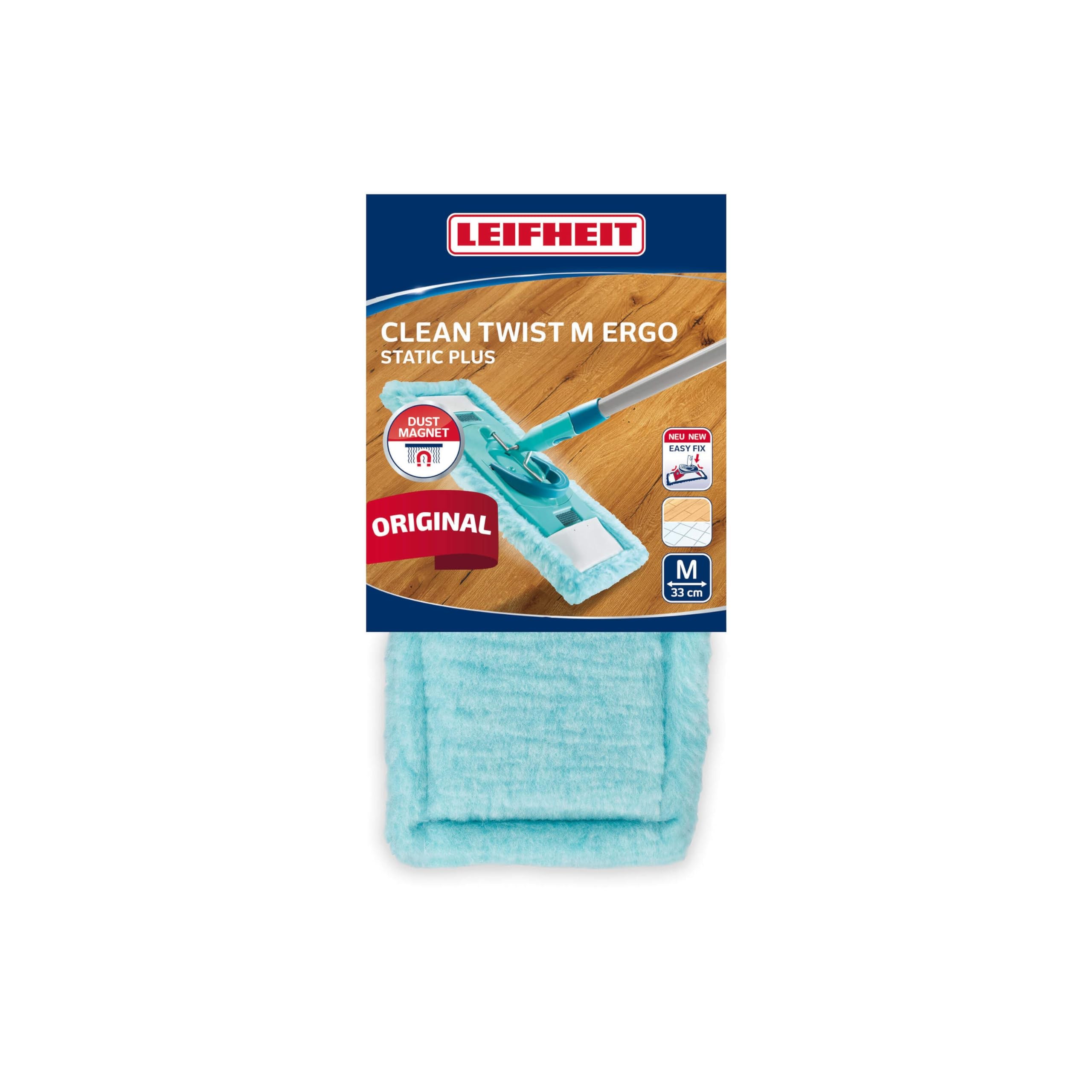 Leifheit CLEAN Twist M Ergo/Power Clean 2.0 Static Plus Wischbezug