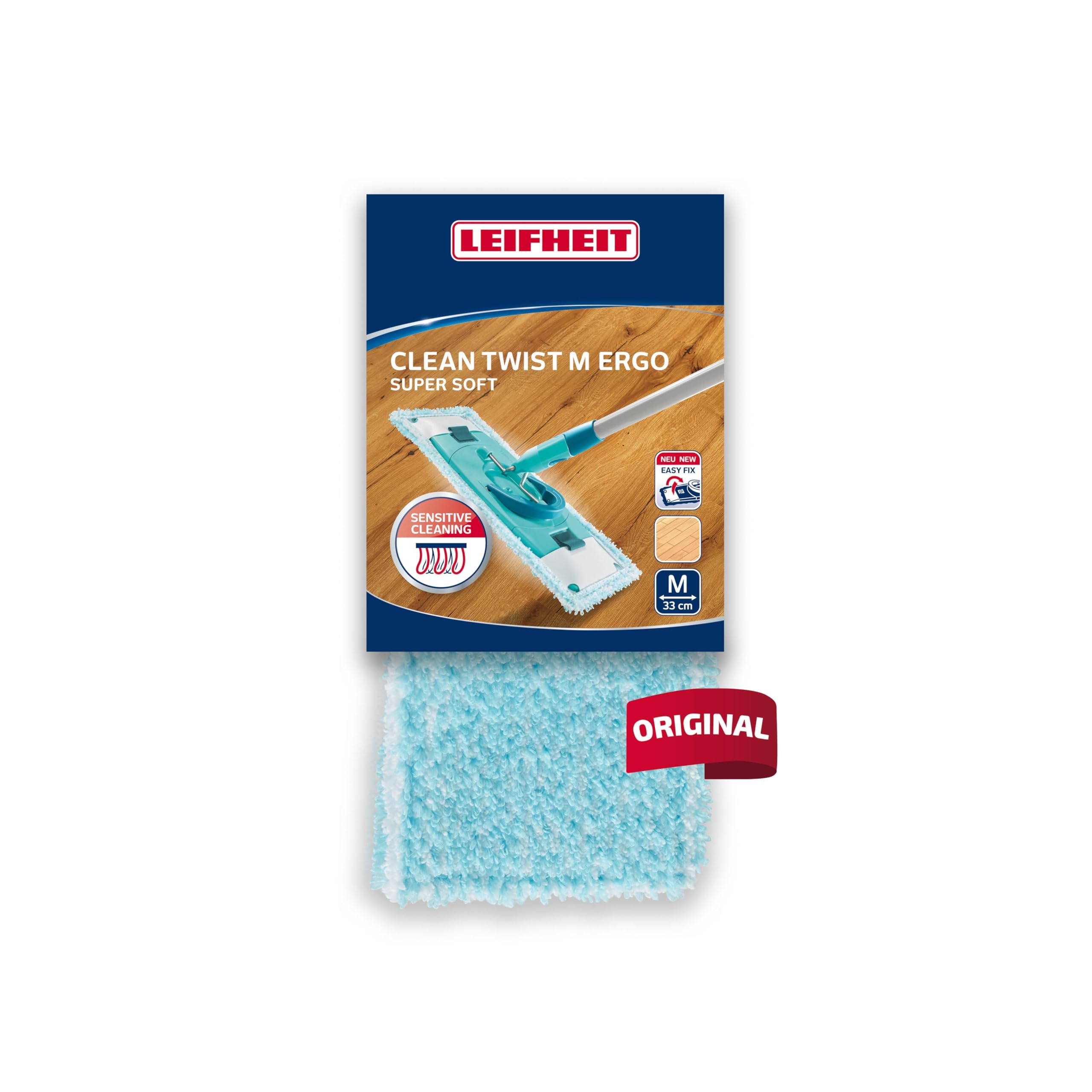 Leifheit CLEAN Twist M Ergo/Power Clean super Soft Wischbezug