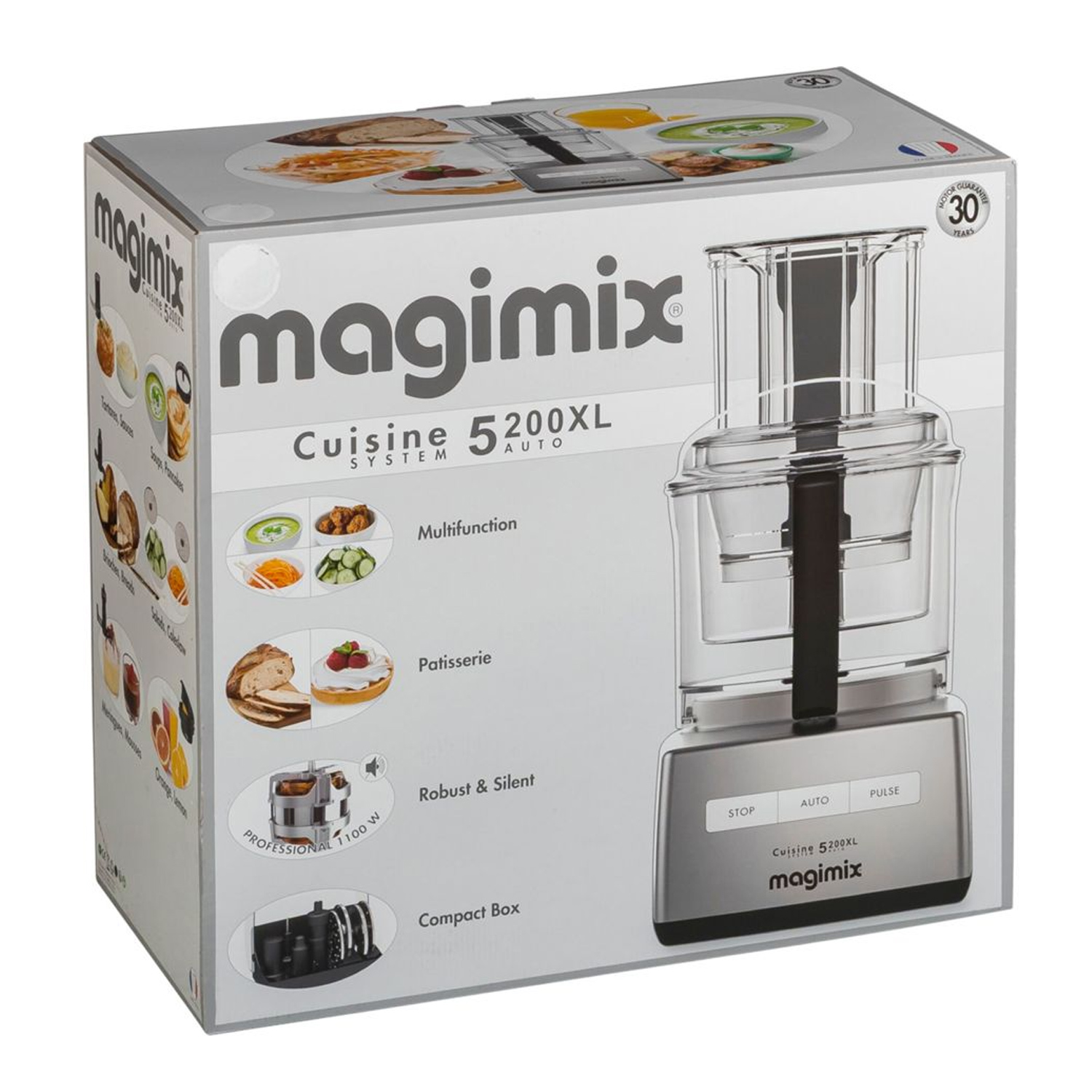 Magimix Compact 5200 XL Küchenmaschine silber/weiß