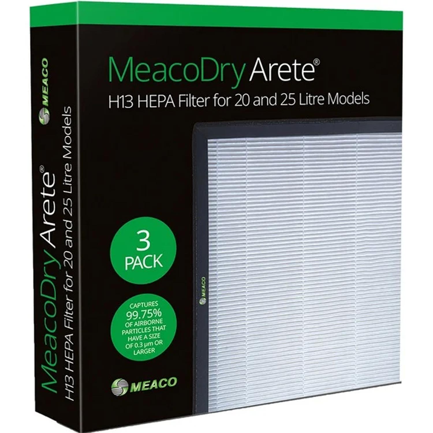 Meaco Arete One H13 HEPA-Filter für 20L/25L 3 Stück