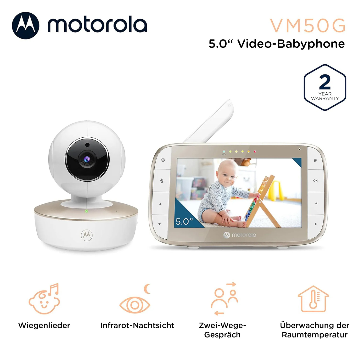 Motorola Nursery VM50G Babyphone mit Kamera