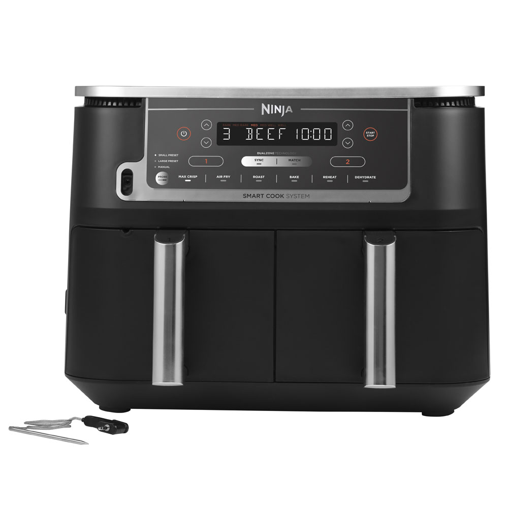 Ninja AF451EU Foodi MAX Dual Doppel-Heißluftfritteuse schwarz