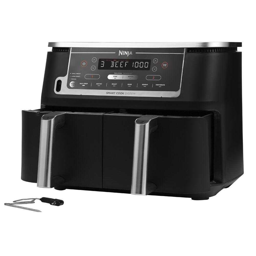 Ninja AF451EU Foodi MAX Dual Doppel-Heißluftfritteuse schwarz