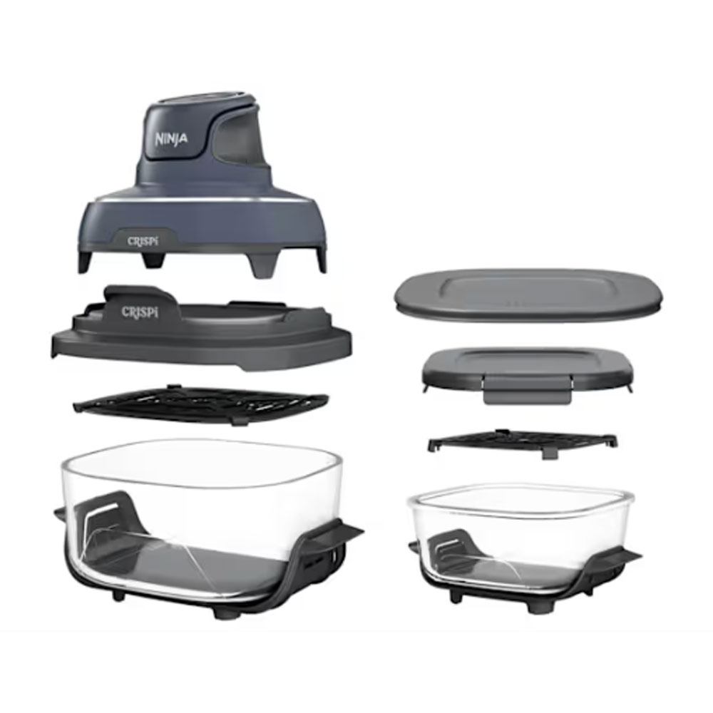 Ninja CRISPi FN101EUGY 4-in-1 Tragbare Glas-Heißluftfritteuse cyber space (2. Wahl)